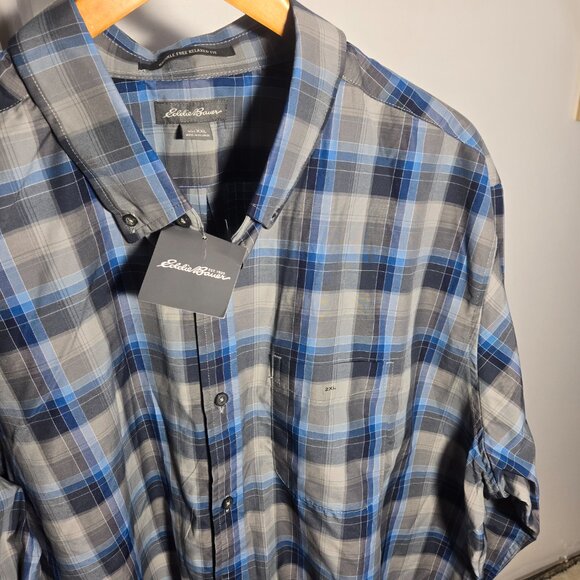 Eddie Bauer LS Getaway Pattern Flannel Long Sleeve Button Down XXL - Picture 2 of 6
